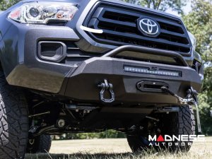 Toyota Tacoma Front Bumper - w/ PRO9500S Winch & Black Series Light Bar Toyota Tacoma Front Bumper - w/ PRO9500S Winch & Black Series Light Bar